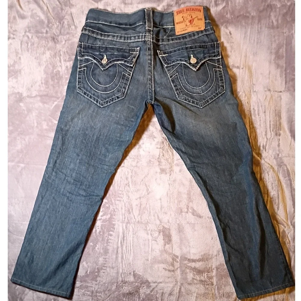 Vintage True Religion Ricky Super T Jeans Mens 30 Blue Made in USA Y2K Denium